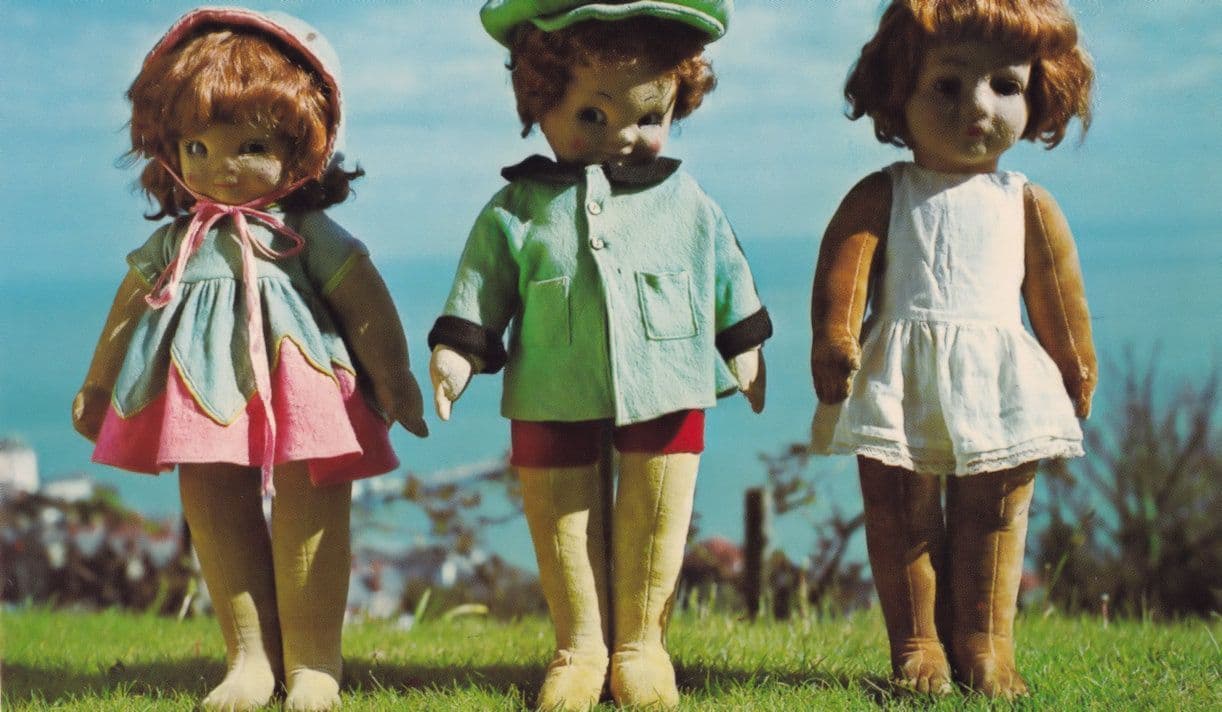 Chad Valley 1930s Dolls Arreton Manor Museum Isle Of Wight Postcard