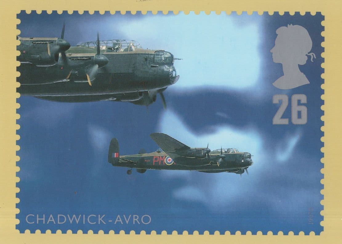 Chadwick Avro Aircraft Military RMPQ Stamp Rare Postcard