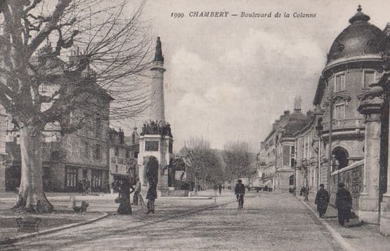Chambery Boulevard De La Colonne Antique French Postcard
