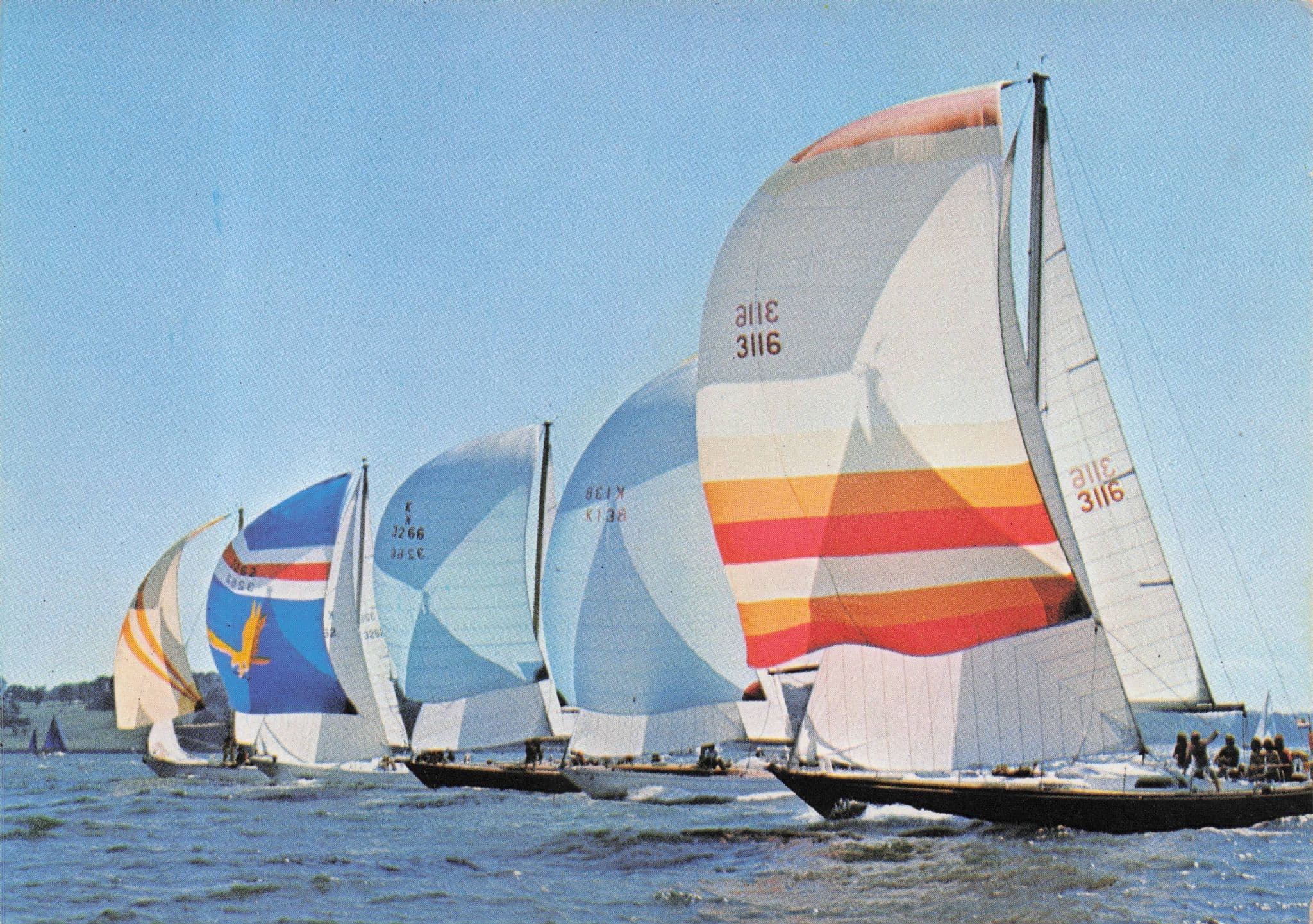 Chandanna Cowes Regatta Racing Sailing Boat Southampton Postcard