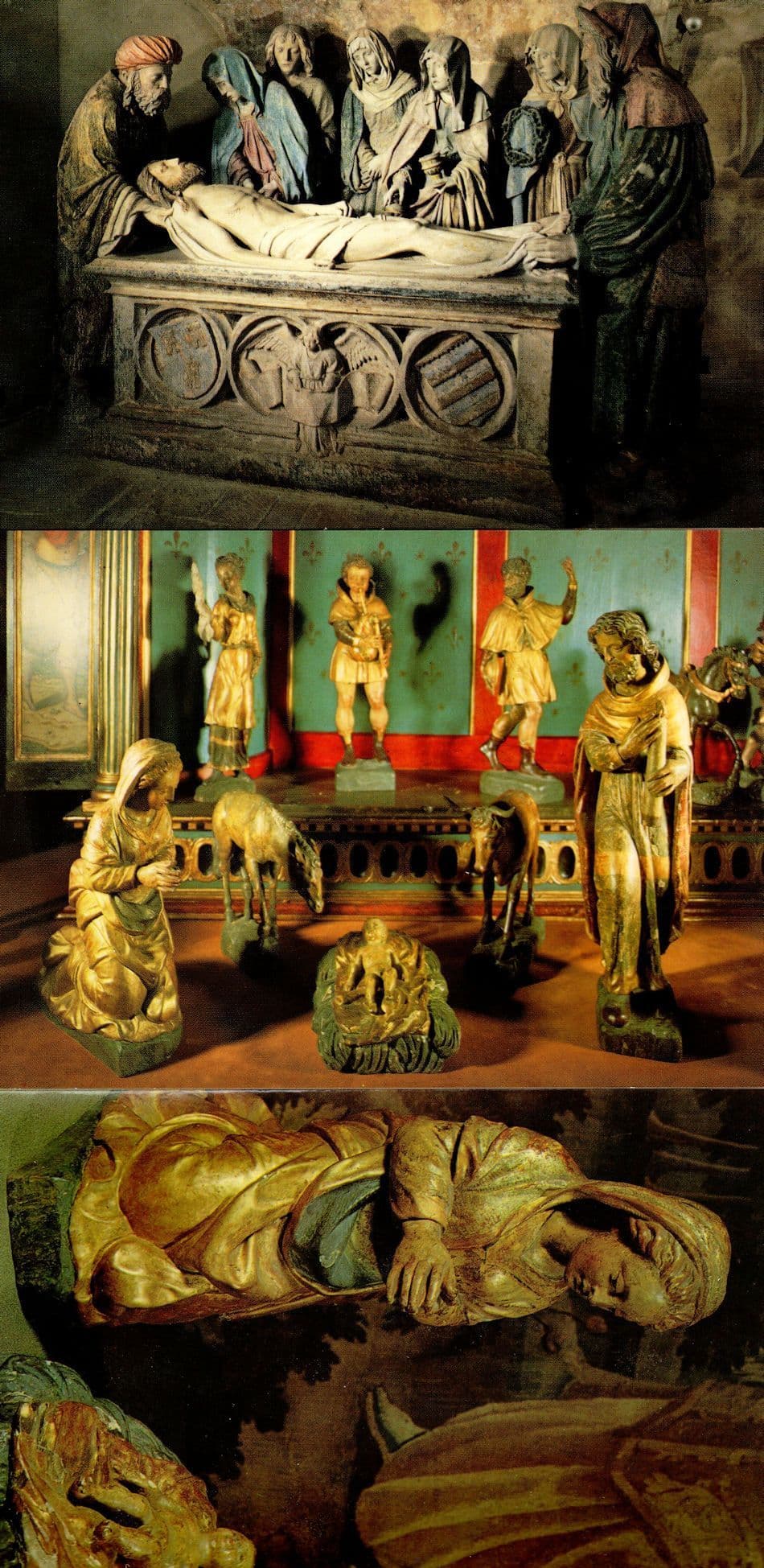 Chaource Eglise Saint Jean Baptiste 3x Nativity Sculpture Postcard s
