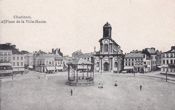 Charleroi La Place De La Ville Haute Old French Postcard