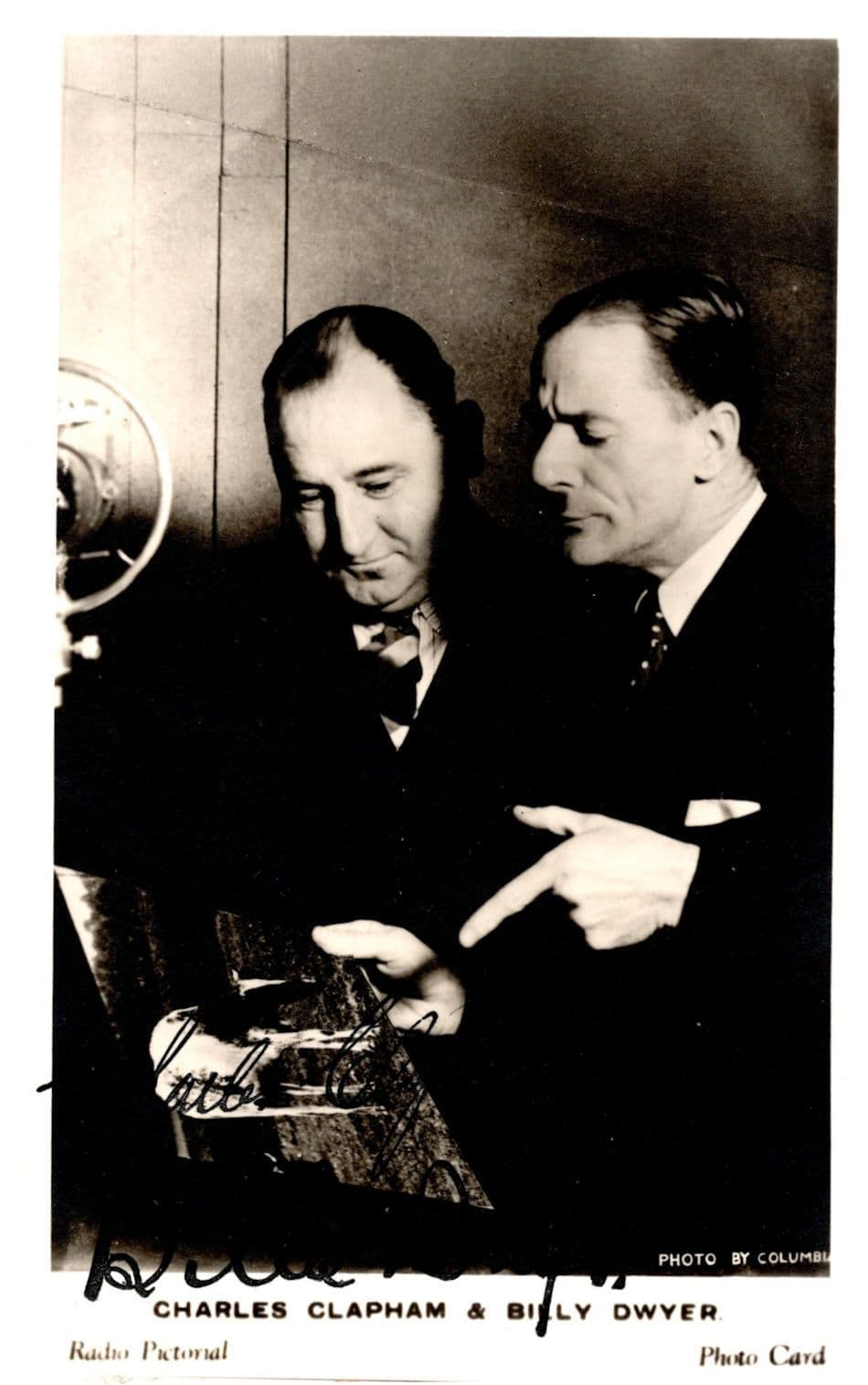 Charles Clapham & Billy Dwyer Hand Signed Photo