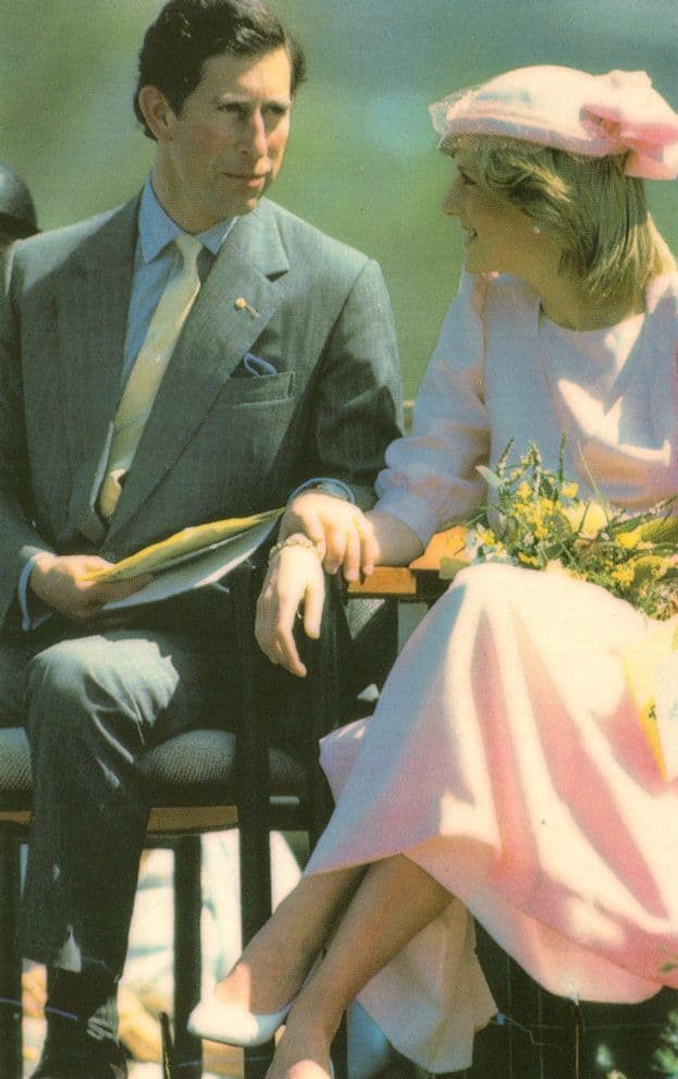 Charles & Diana at Maitland Australia Police Officer Postcard