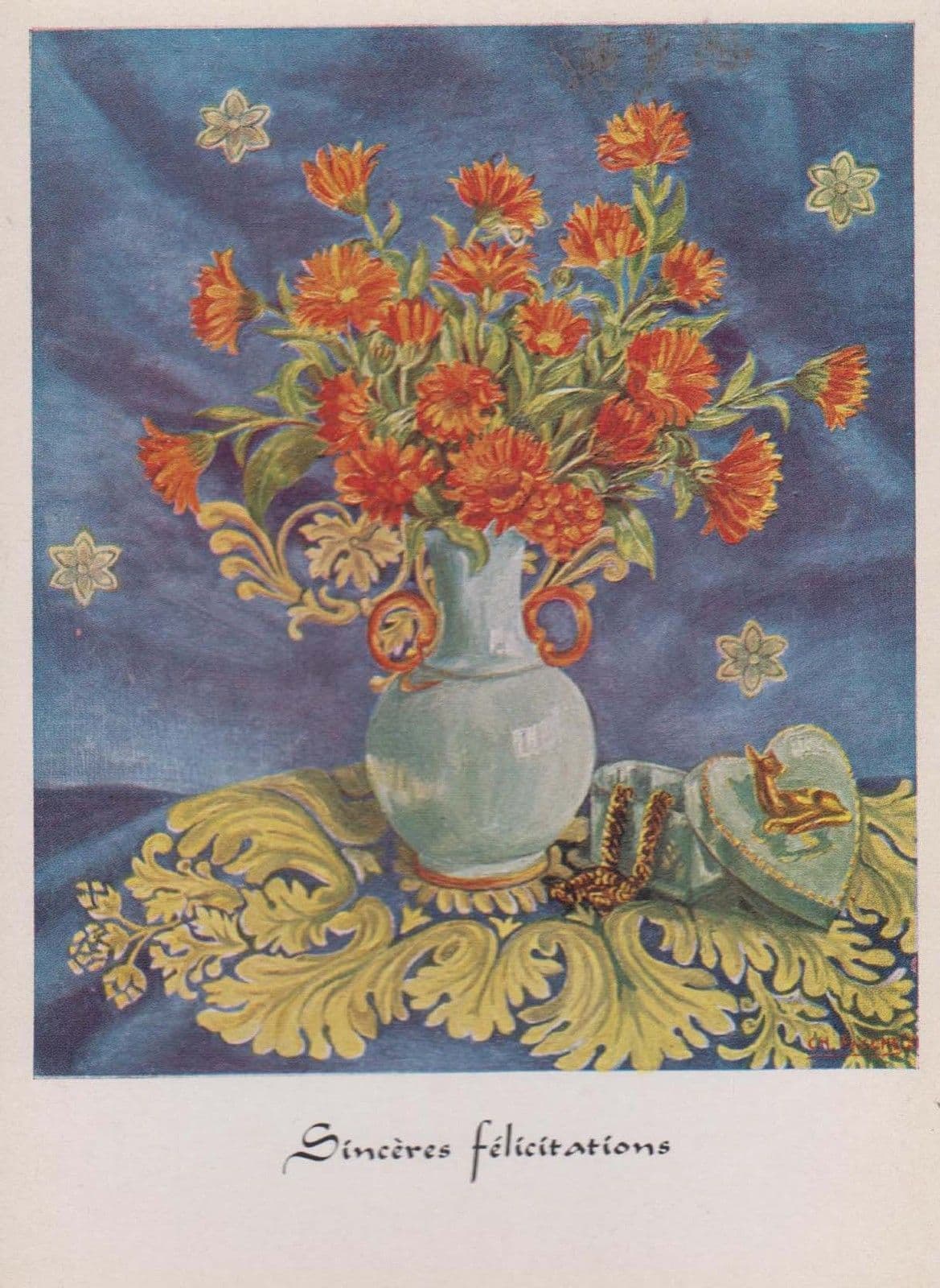 Charles Pasche Astlers D'Ete Painting Postcard