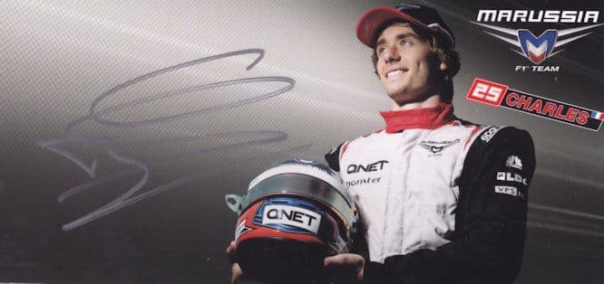 Charles Pic Marussia Team F1 Grand Prix Formula 1 Hand Signed Photo