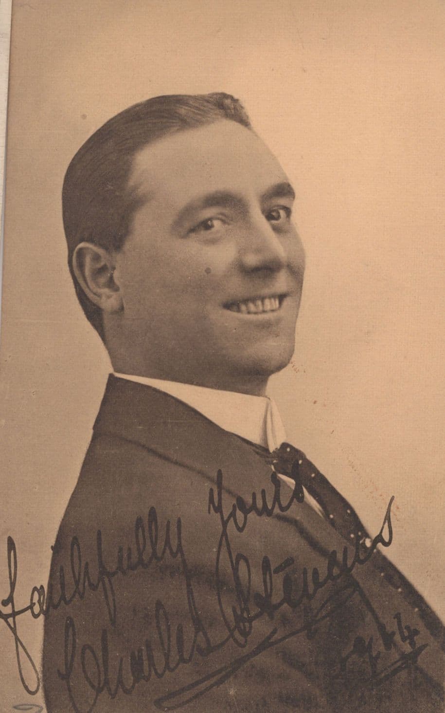 Charles Stevens Film Theatre Actor Antique Hand Signed Photo