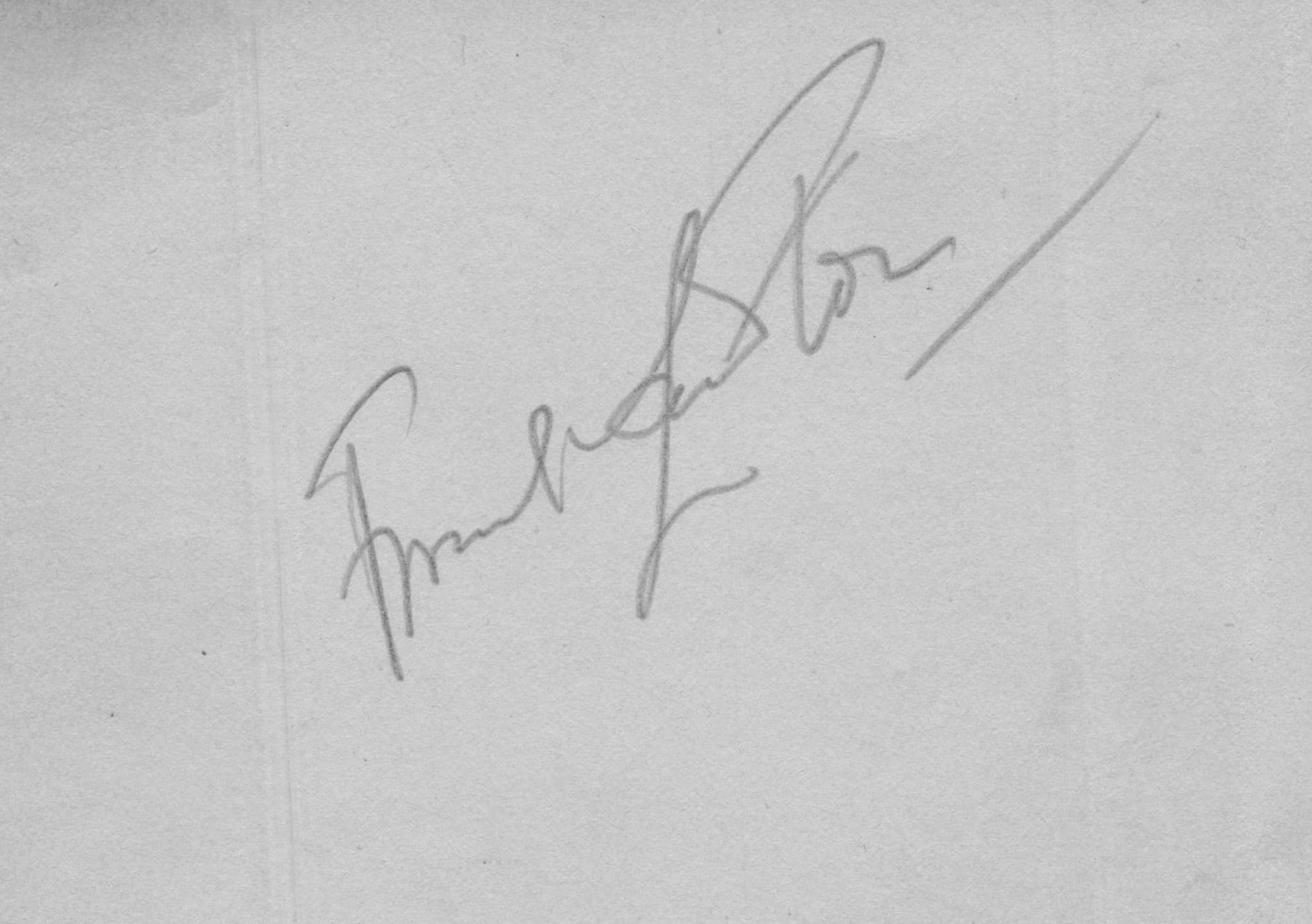 Charlie Kunz Bandleader Double Old Hand Signed Autograph Page