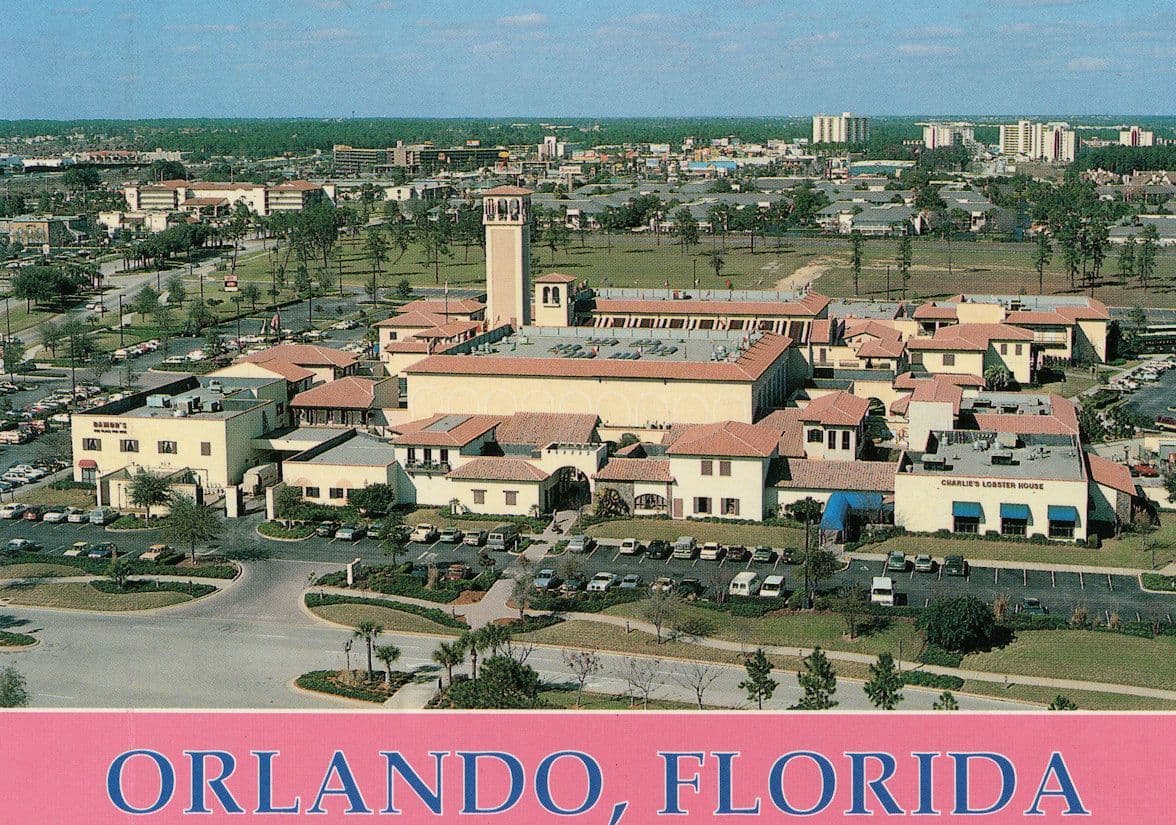 Charlies Lobster House Restaurant Orlando Florida Aerial Postcard