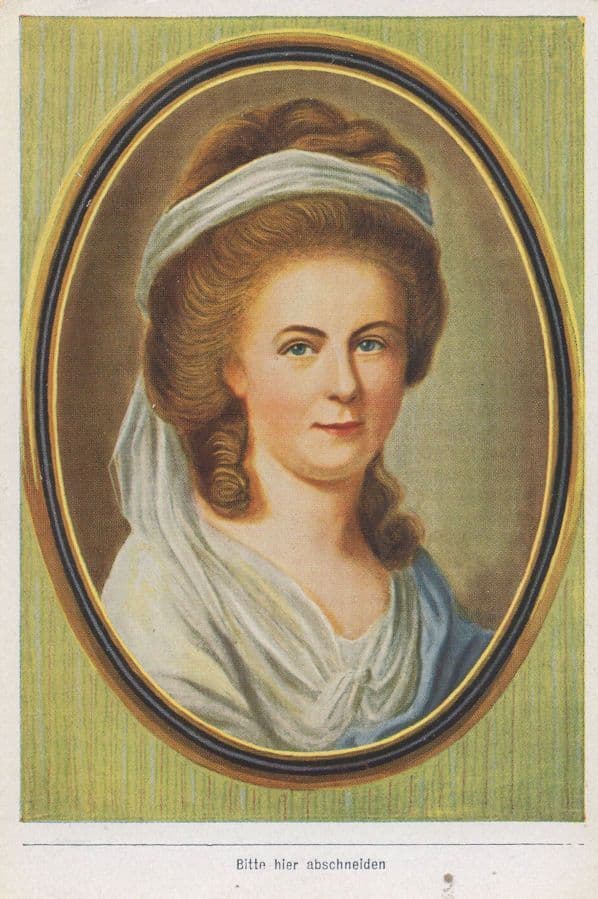 Charlotte Buff of German Book Poet Goethe Painting Old Cigarette Card