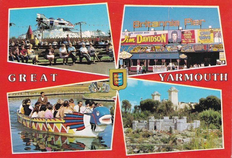Chas & Dave Live At Great Yarmouth Jim Davidson Poster Postcard