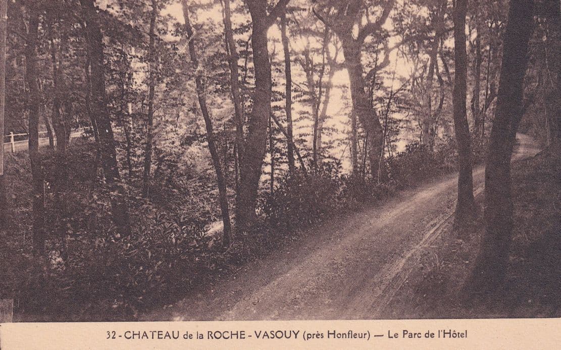 Chateau De La Roche Vasouy Parc De L'Hotel Old Postcard