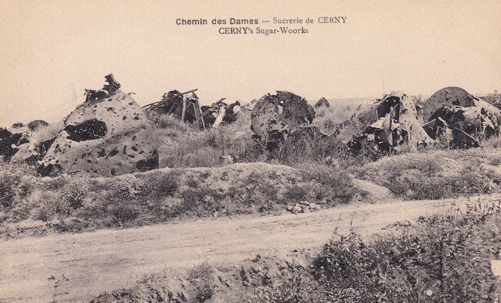 Chemin Des Dames Sucrerie De Cerny Sugar Works French Postcard