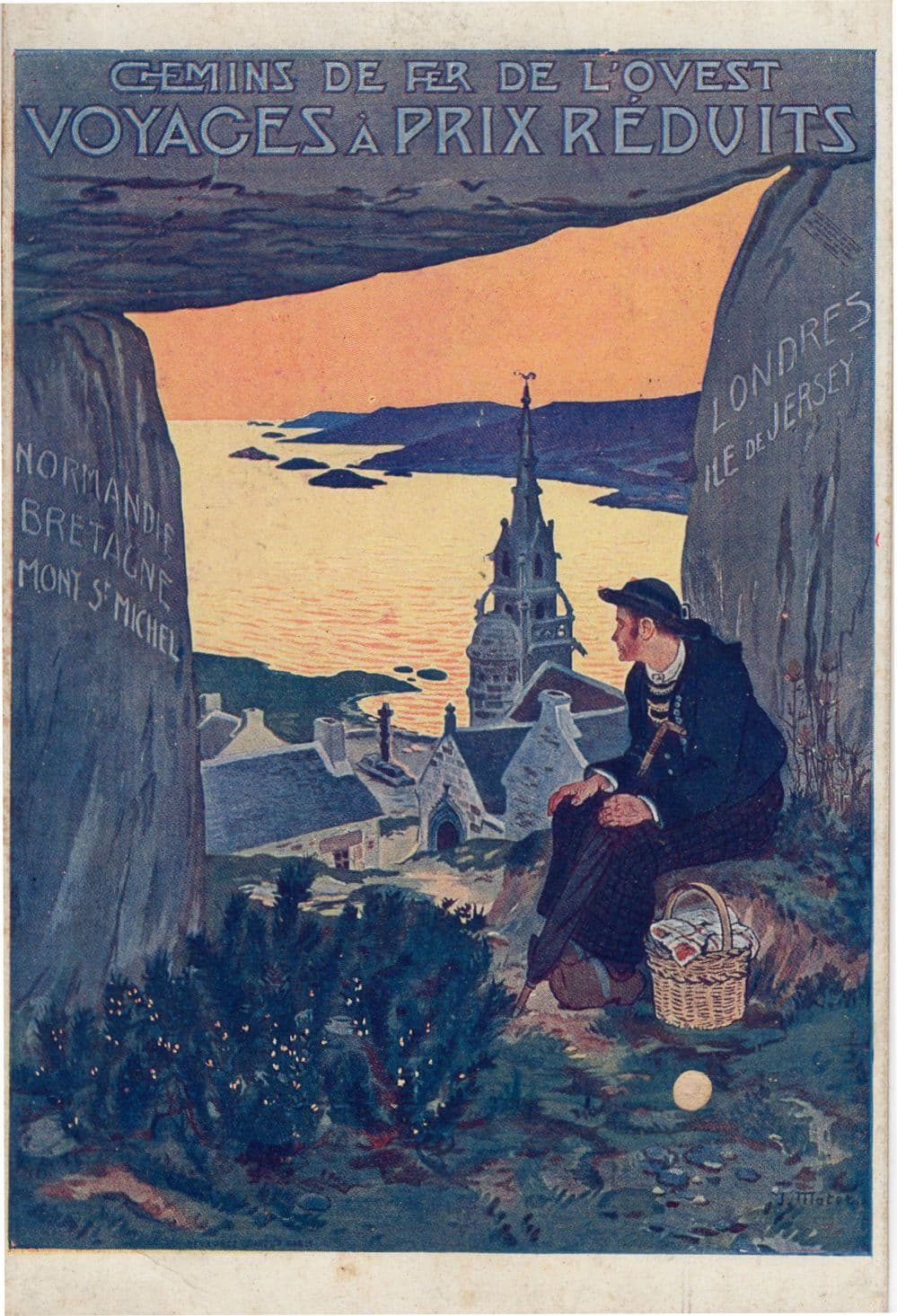 Chemins De Fer De Lovest Voyages A Prix Reduits French Postcard