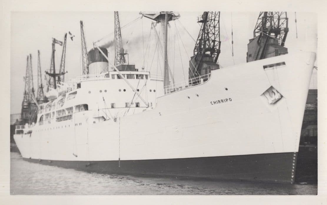 Chirripo Ship Built By Alexander Stephen & Sons Vintage Rare Photo
