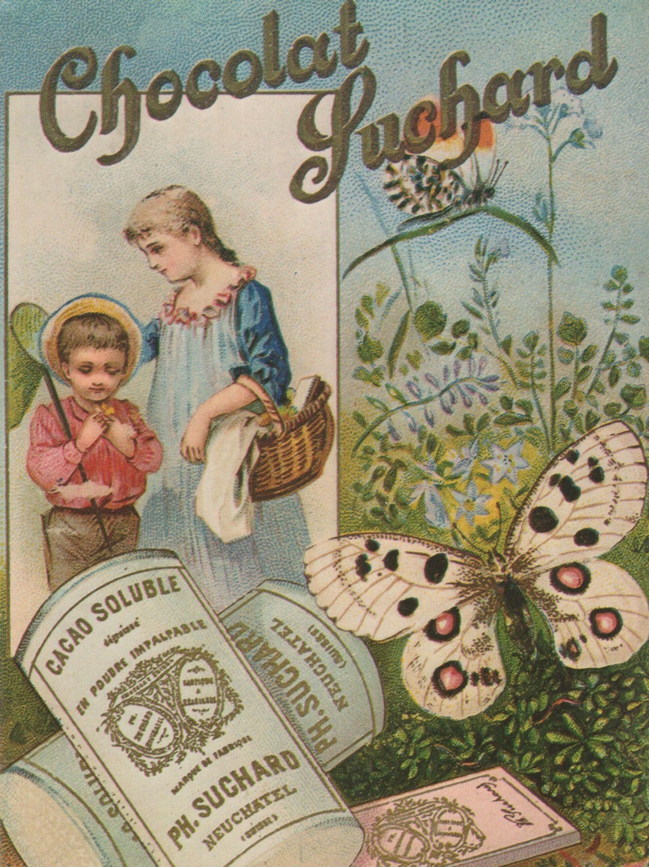 Chocolat Suchard Chocolate French Advertising Poster Postcard