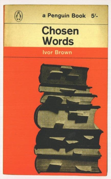 Chosen Words Ivor Brown 1961 Book Postcard