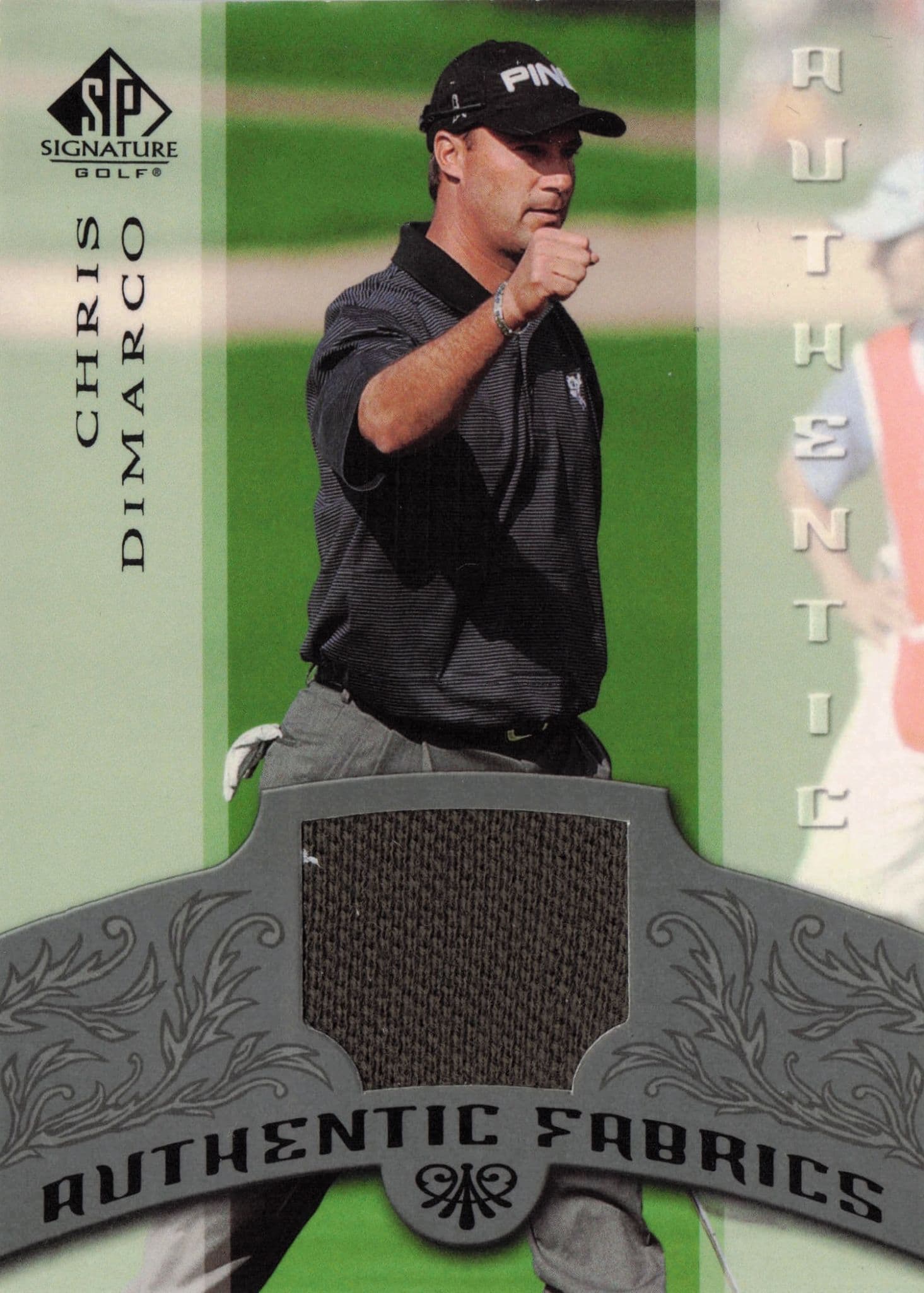 Chris DiMarco Authentic Fabrics 2005 SP Golf Upper Deck Worn Shirt Card
