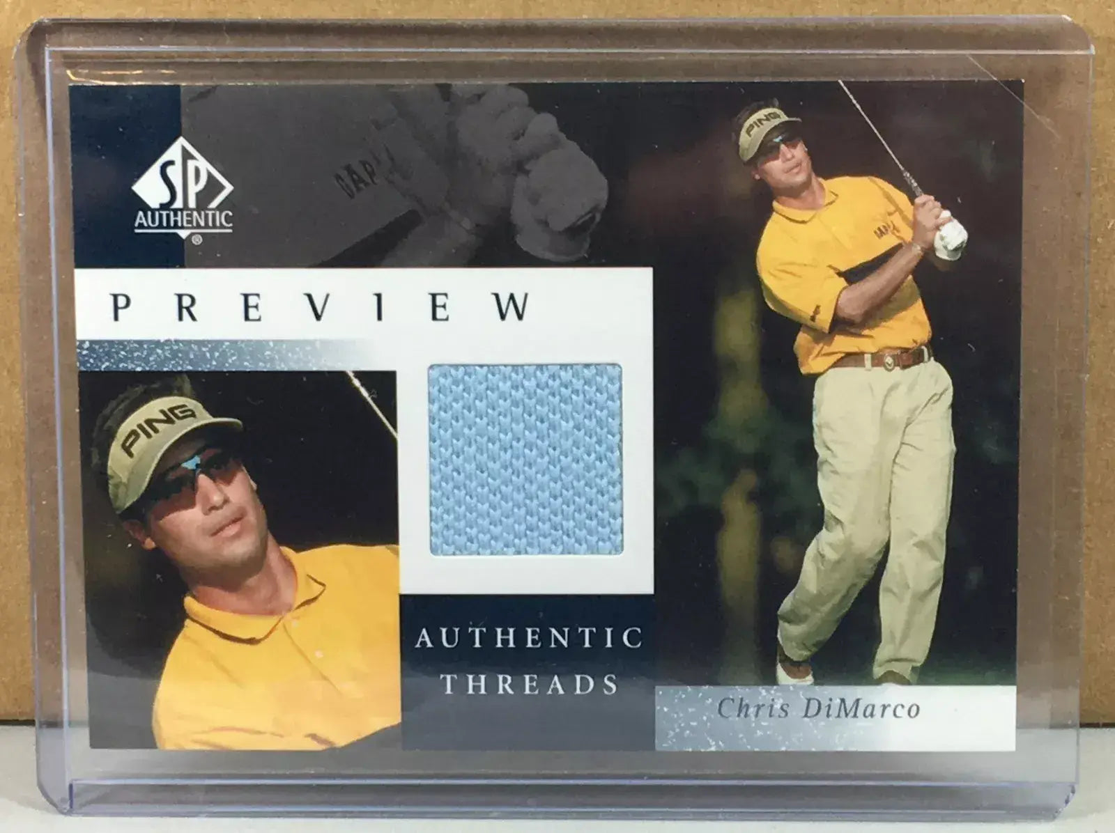Chris DiMarco Upper Deck Worn Shirt Golf Tour Rare Limited Threads Card