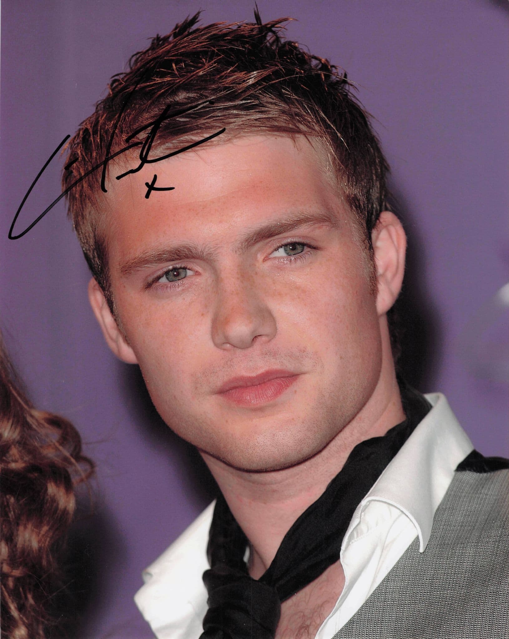 Chris Fountain Hollyoaks at 2007 TV Soap Awards 10x8 Hand Signed Photo