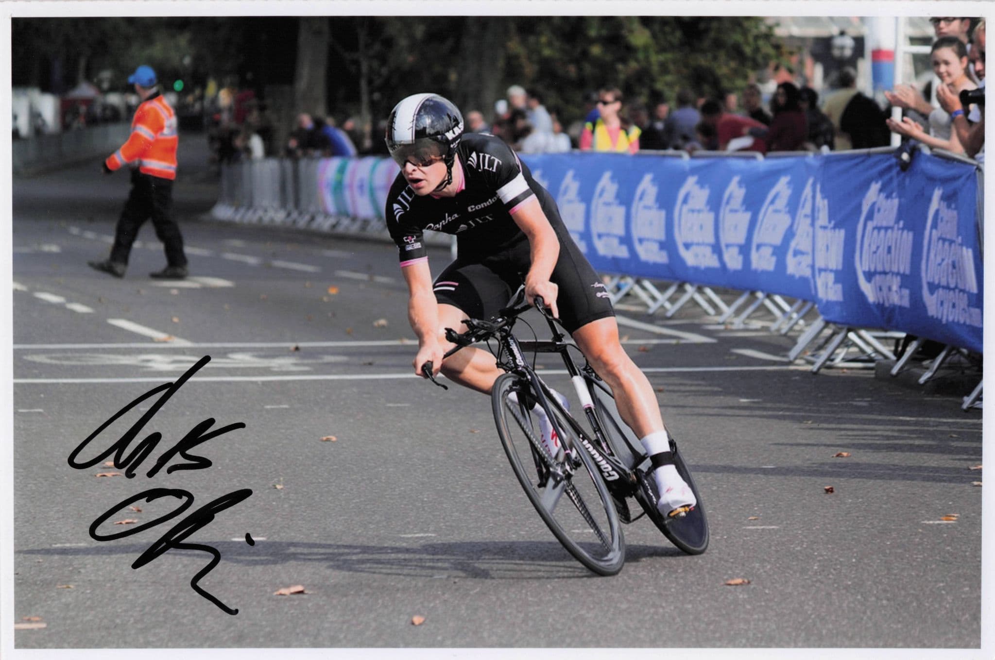 Chris Opie British Cyclist Condor JLT Team 12x8 Hand Signed Photo