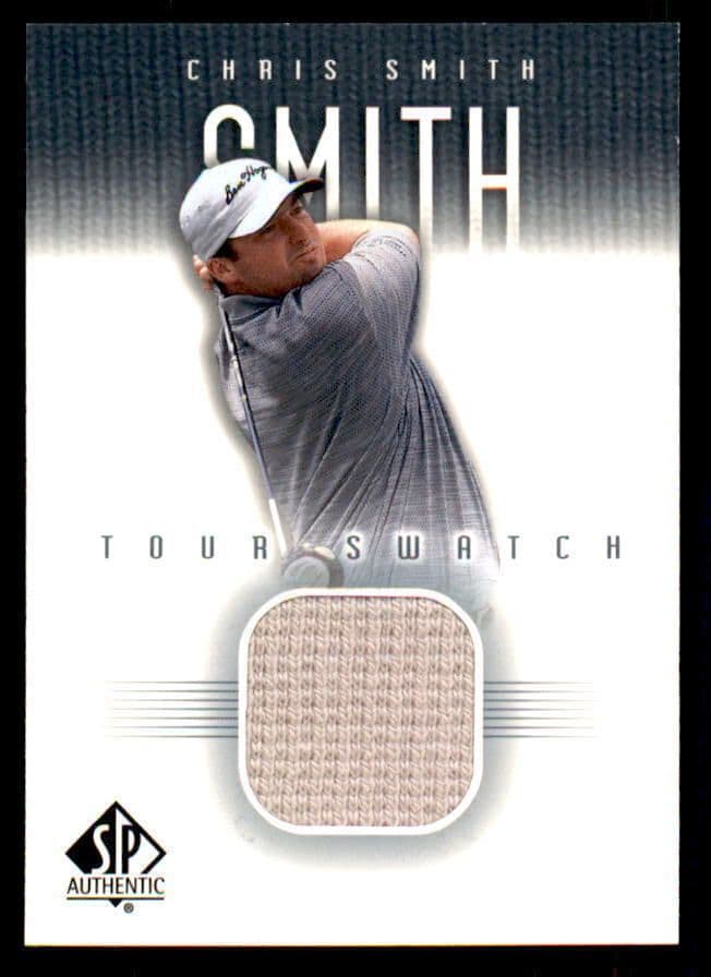 Chris Smith Upper Deck Worn Tour Swatch Shirt Golf Rare Card