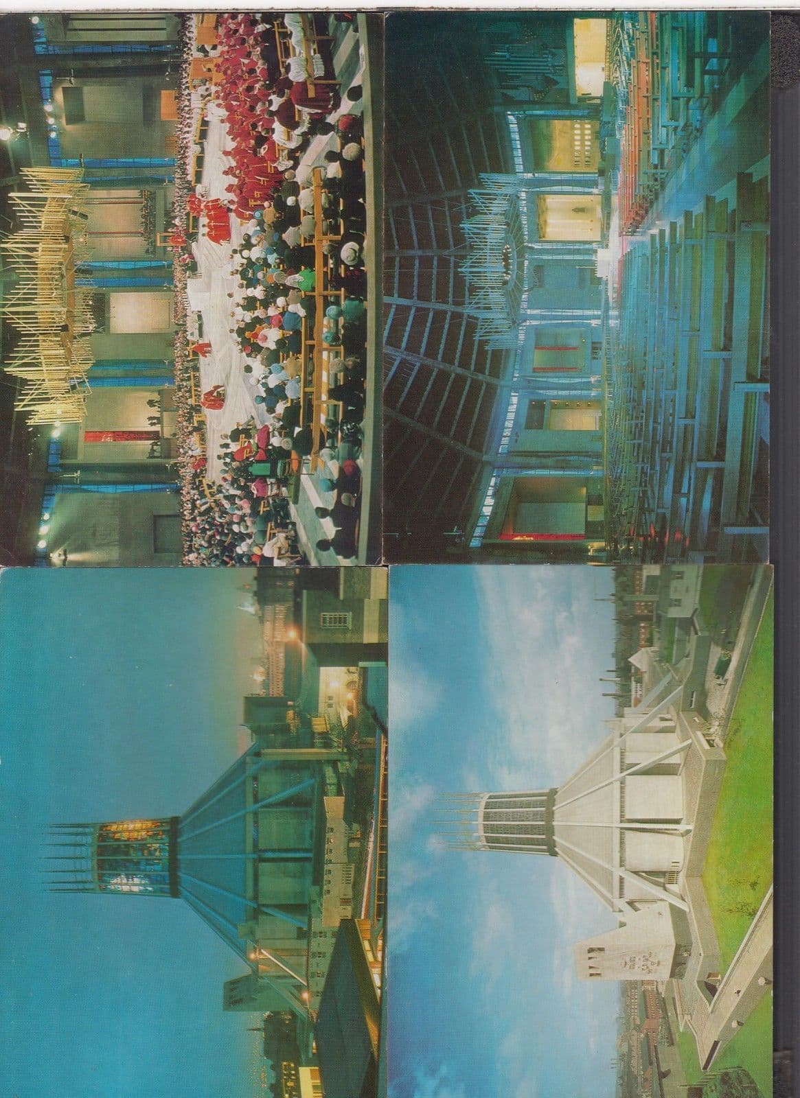 Christ The King Liverpool Church Cathedral Interior 4x Rare Postcard Bundle