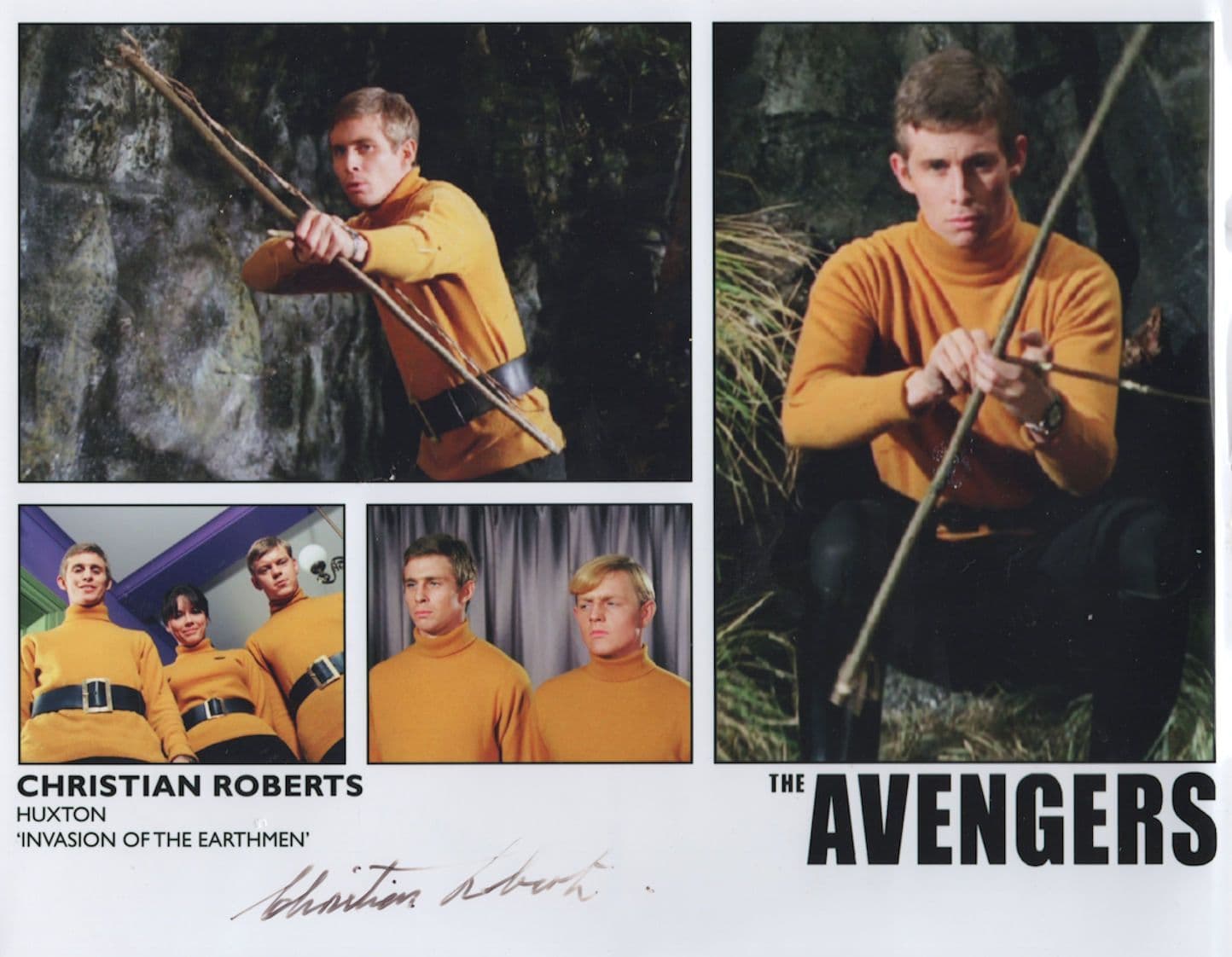 Christian Roberts The Avengers 10x8 Hand Signed Photo
