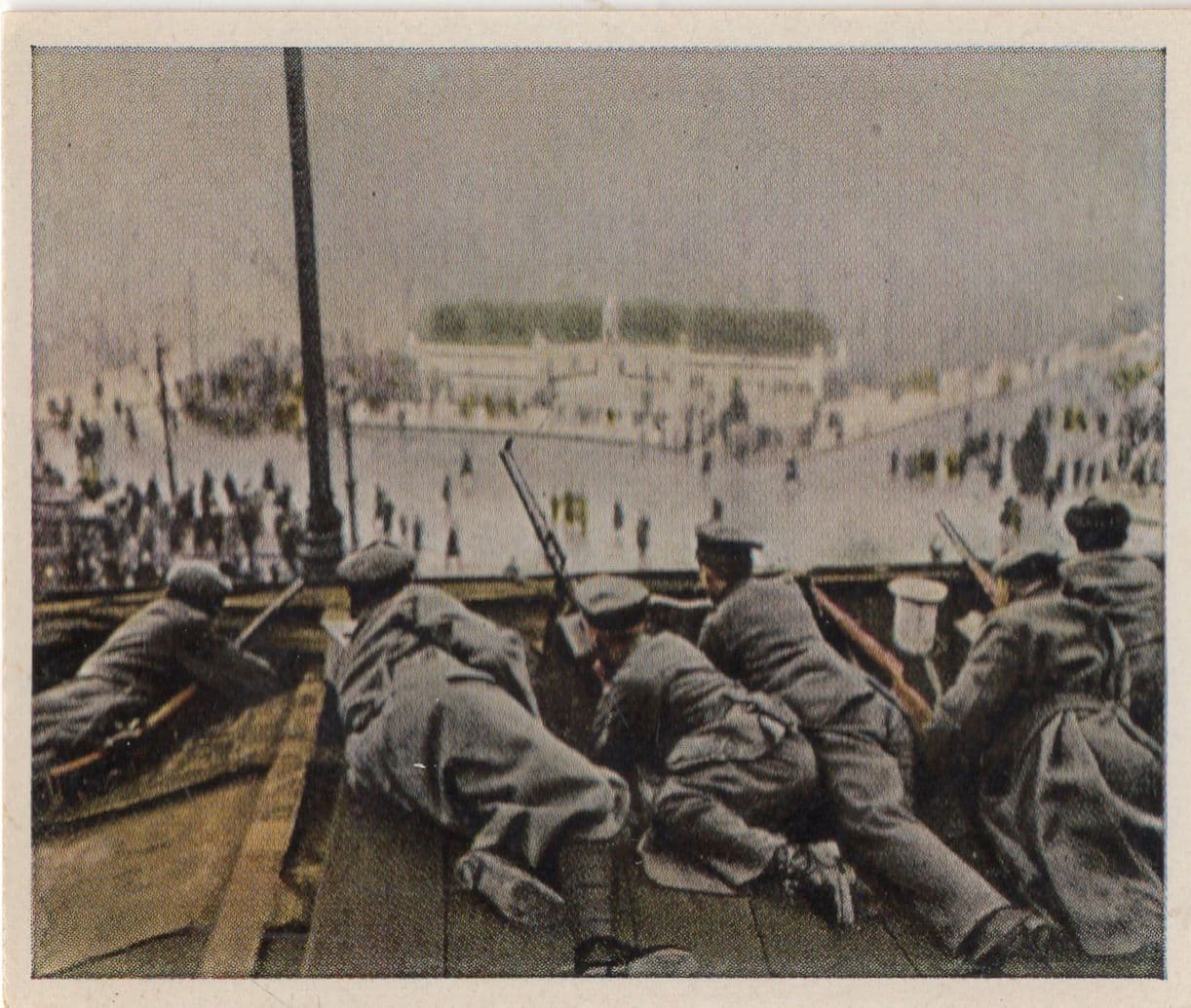 Christmas 1918 WW1 War Antique German Military Cigarette Card
