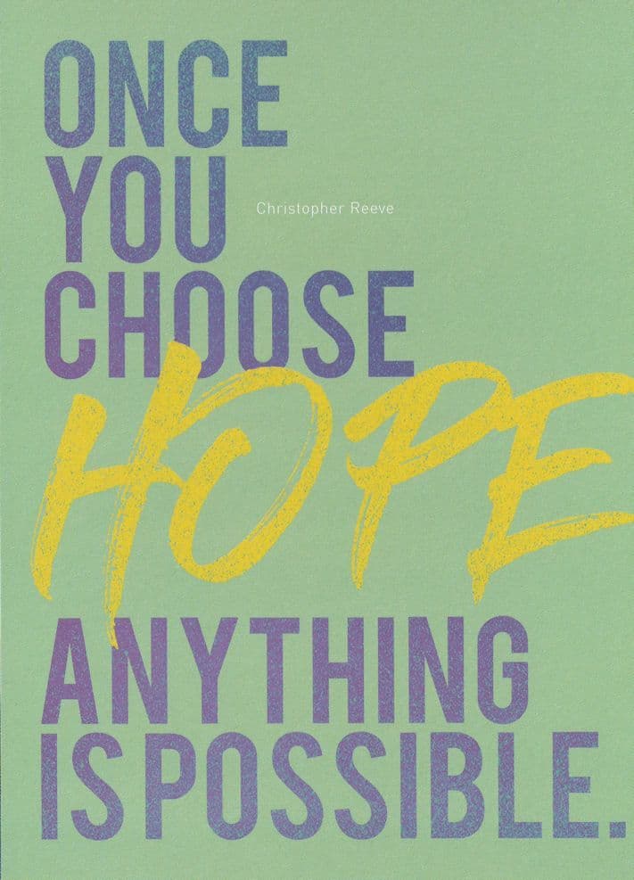 Christopher Reeve Superman Actor Famous Quotation Postcard