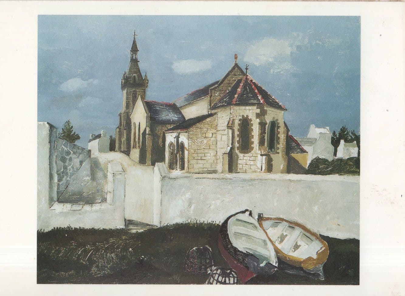 Christopher Wood Church At Treboul Oil Painting Postcard