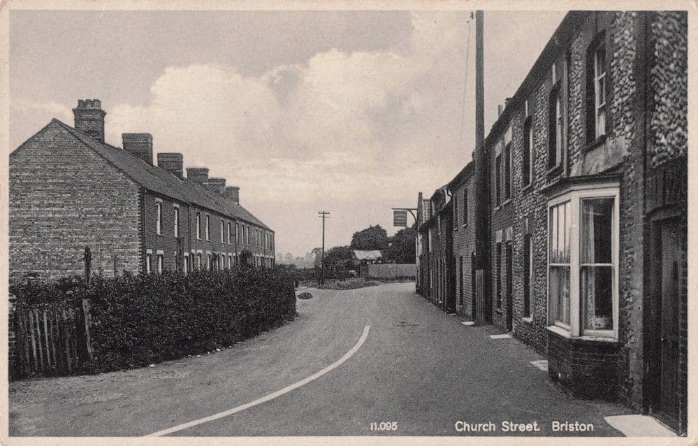 Church Street Briston Norfolk Village Old Postcard