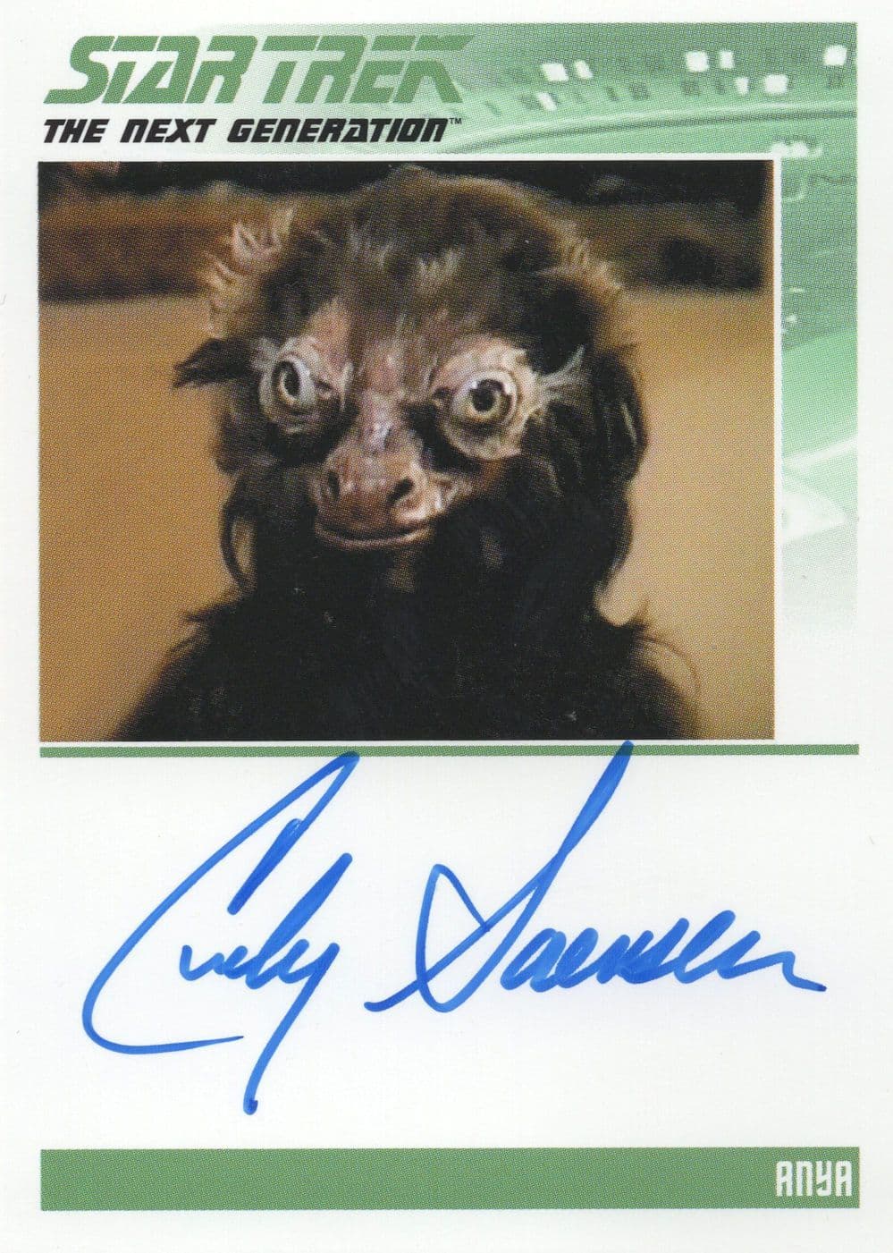 Cindy Soternson as Anya Star Trek Hand Signed Trading Autograph Card