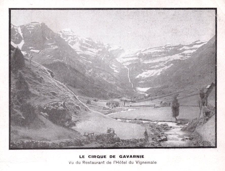 Cirque de Gavarnie Vue de Hotel Du Vignemale French Postcard