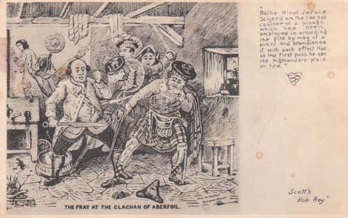 Clachan Of Aberfoil Old Highlanders Rob Roy Postcard