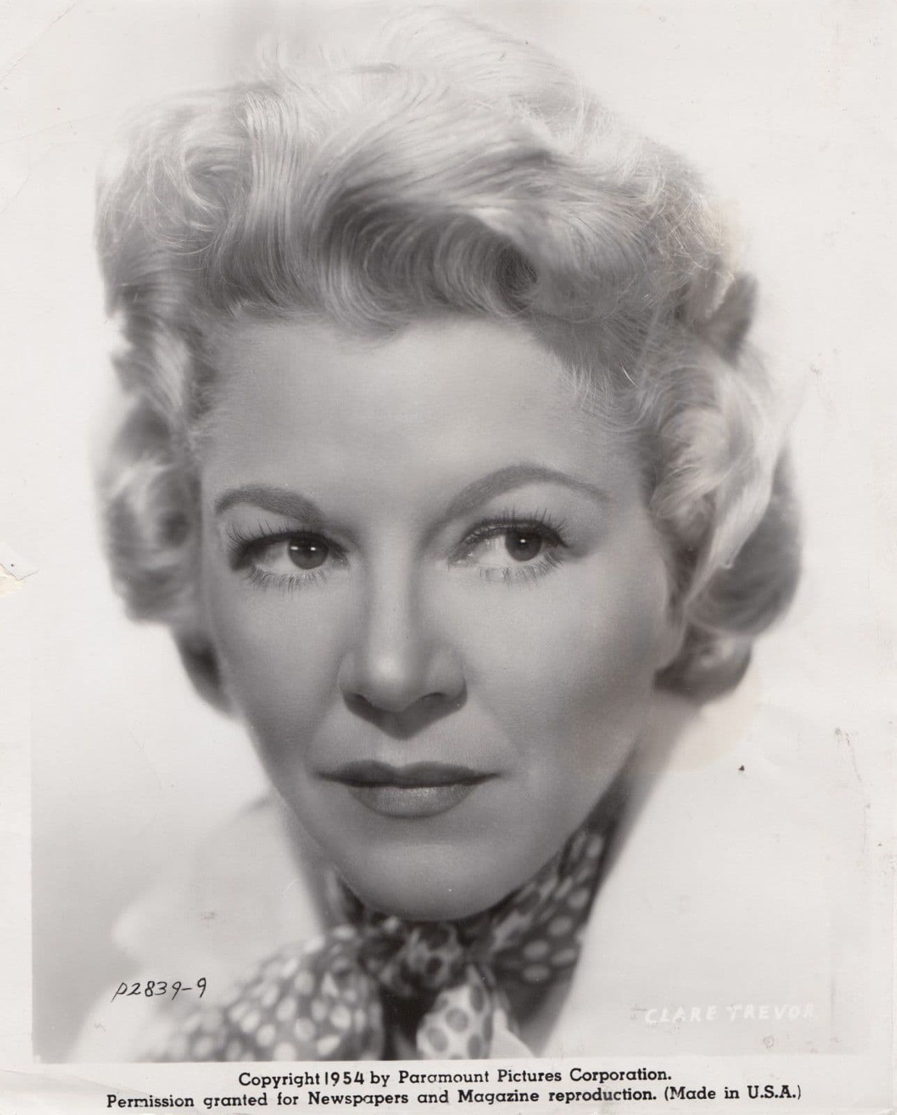 Claire Trevor 1954 Newspaper Press Giant Photo