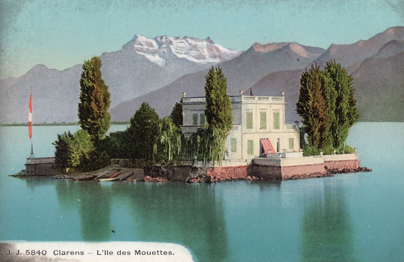 Clarens L'Ile De Mouettes Switzerland Postcard