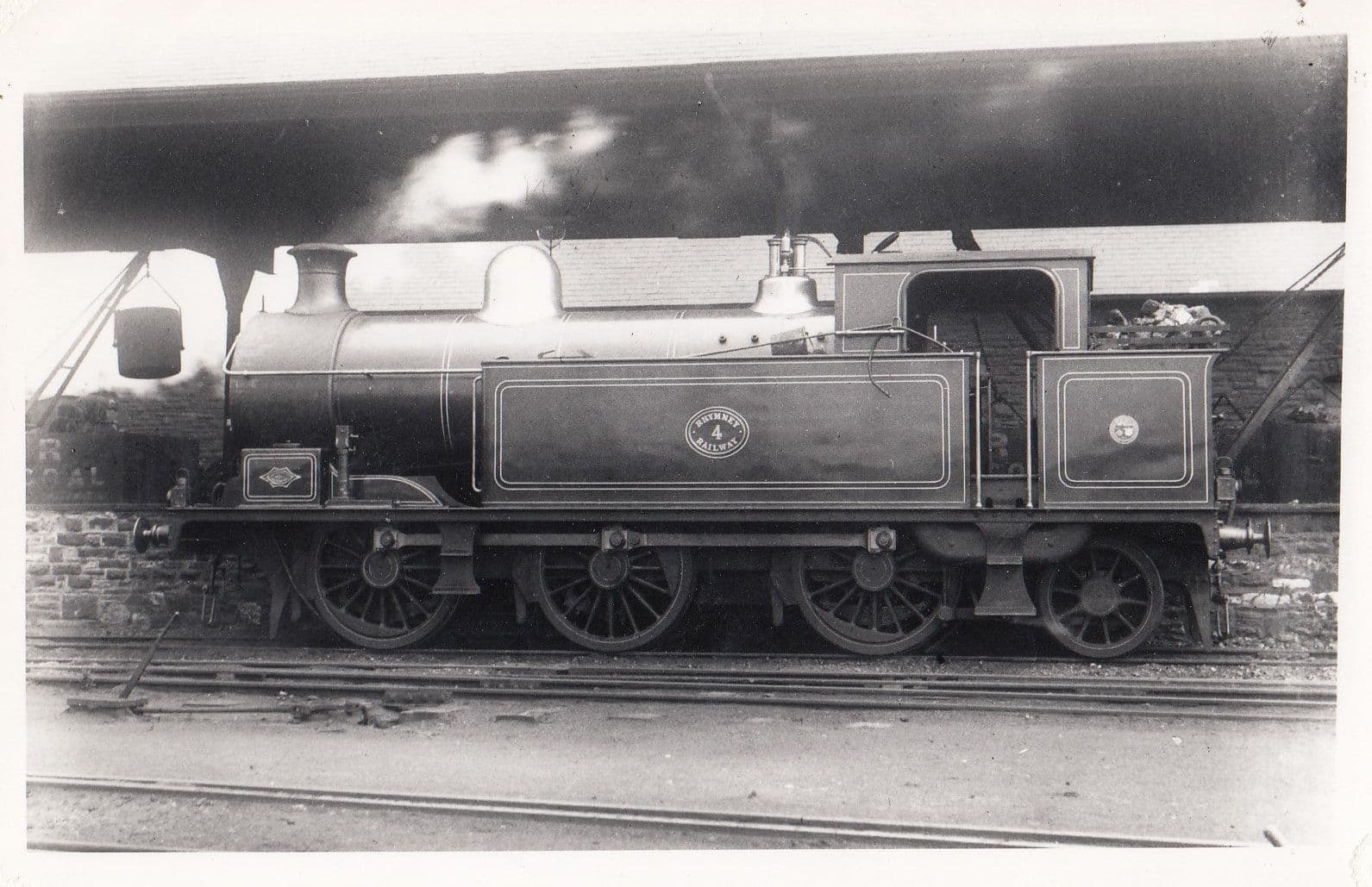 Class 0-6-2T Rhymney Railway No 4 Vintage Welsh Train Photo
