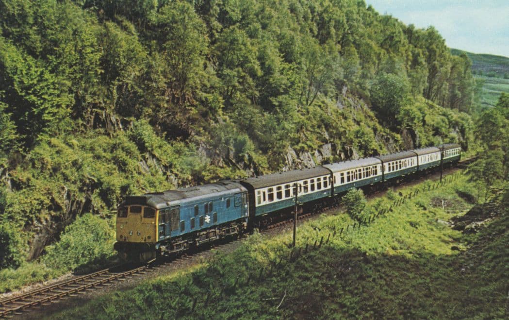 Class 24 No 5116 Train Ravens Rock Summit Inverness 1973 Postcard