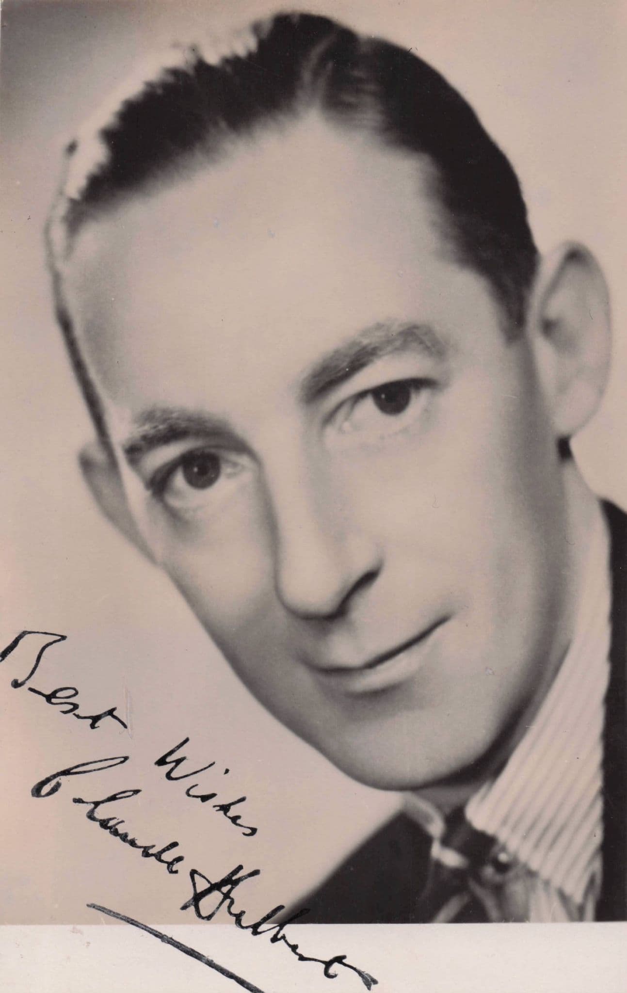 Claude Hulbert Vintage Radio & Film Actor Hand Signed Photo