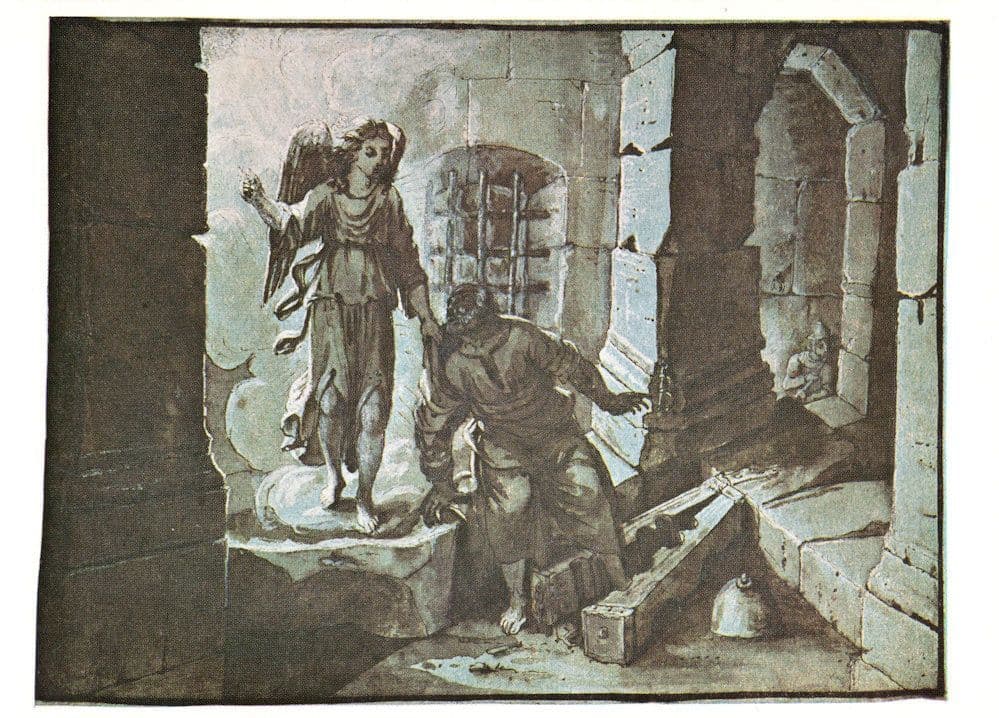 Claude Lorrain The Liberation Of St Peter Painting Postcard