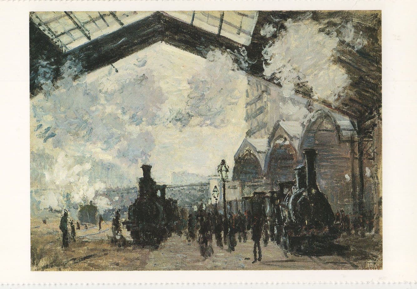 Claude Monet The Gaze St Lazare Painting Postcard