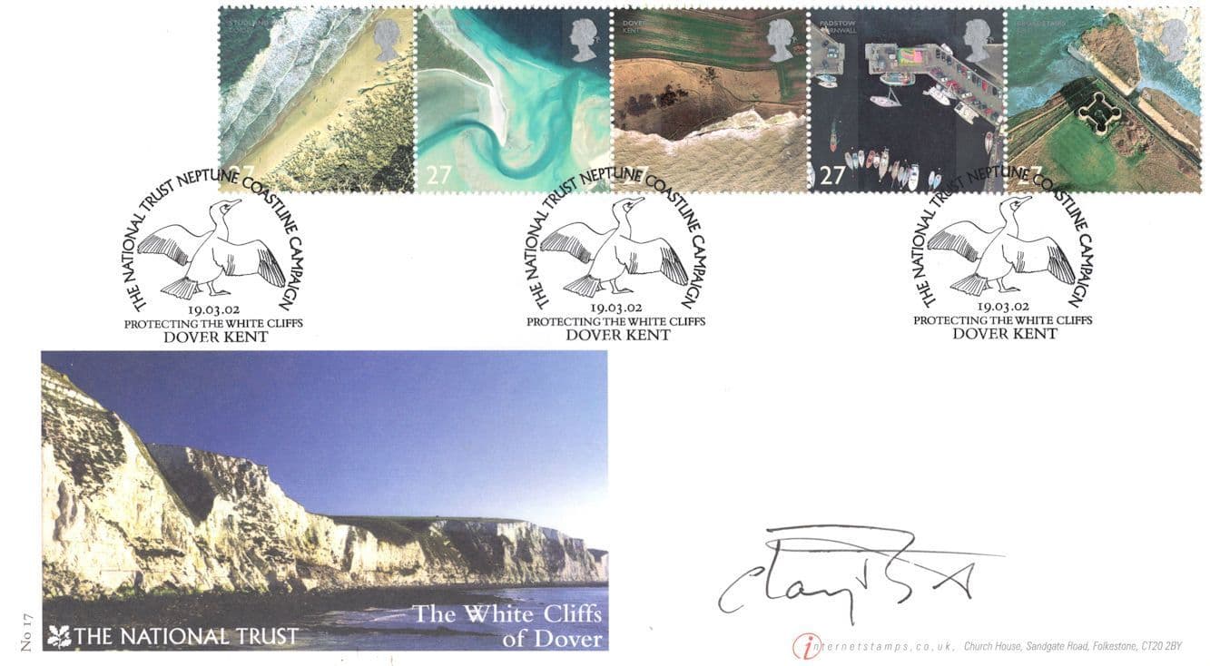 Clay Blyth Scottish Yachtsman White Cliffs Of Dover Hand Signed FDC