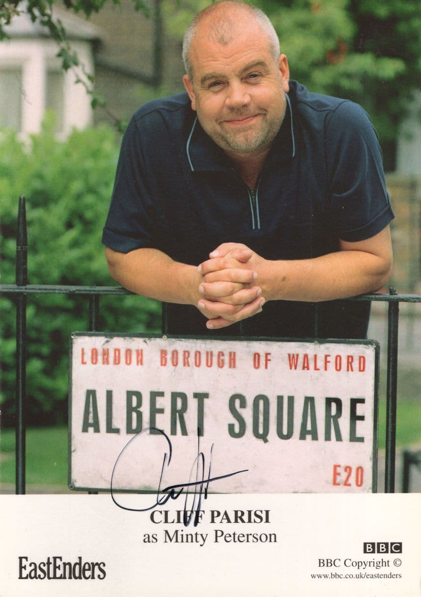 Cliff Parish as Minty Peterson Eastenders Hand Signed Cast Card Photo