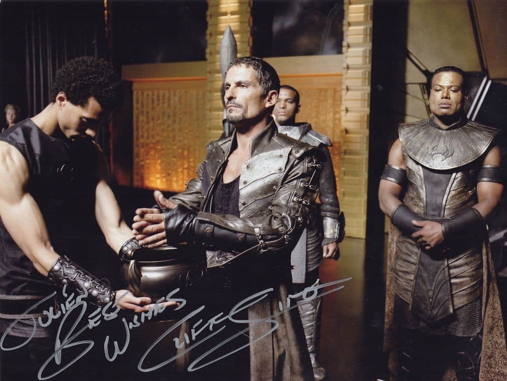 Cliff Simon Ba'al in Stargate SG-1 Large Hand Signed Photo