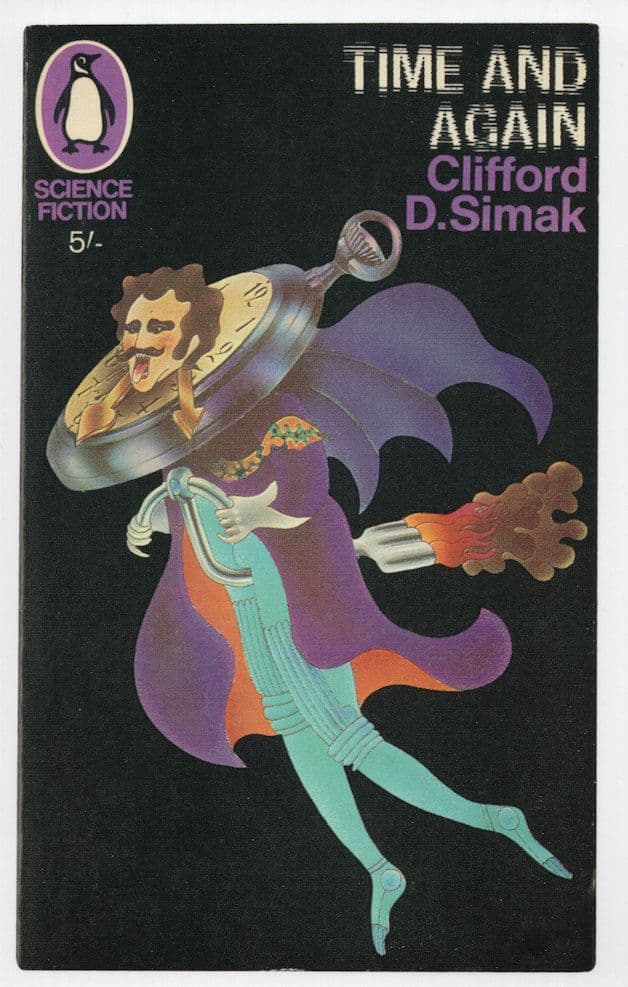Clifford D Simak Time And Again 1967 Sci Fi Book Postcard
