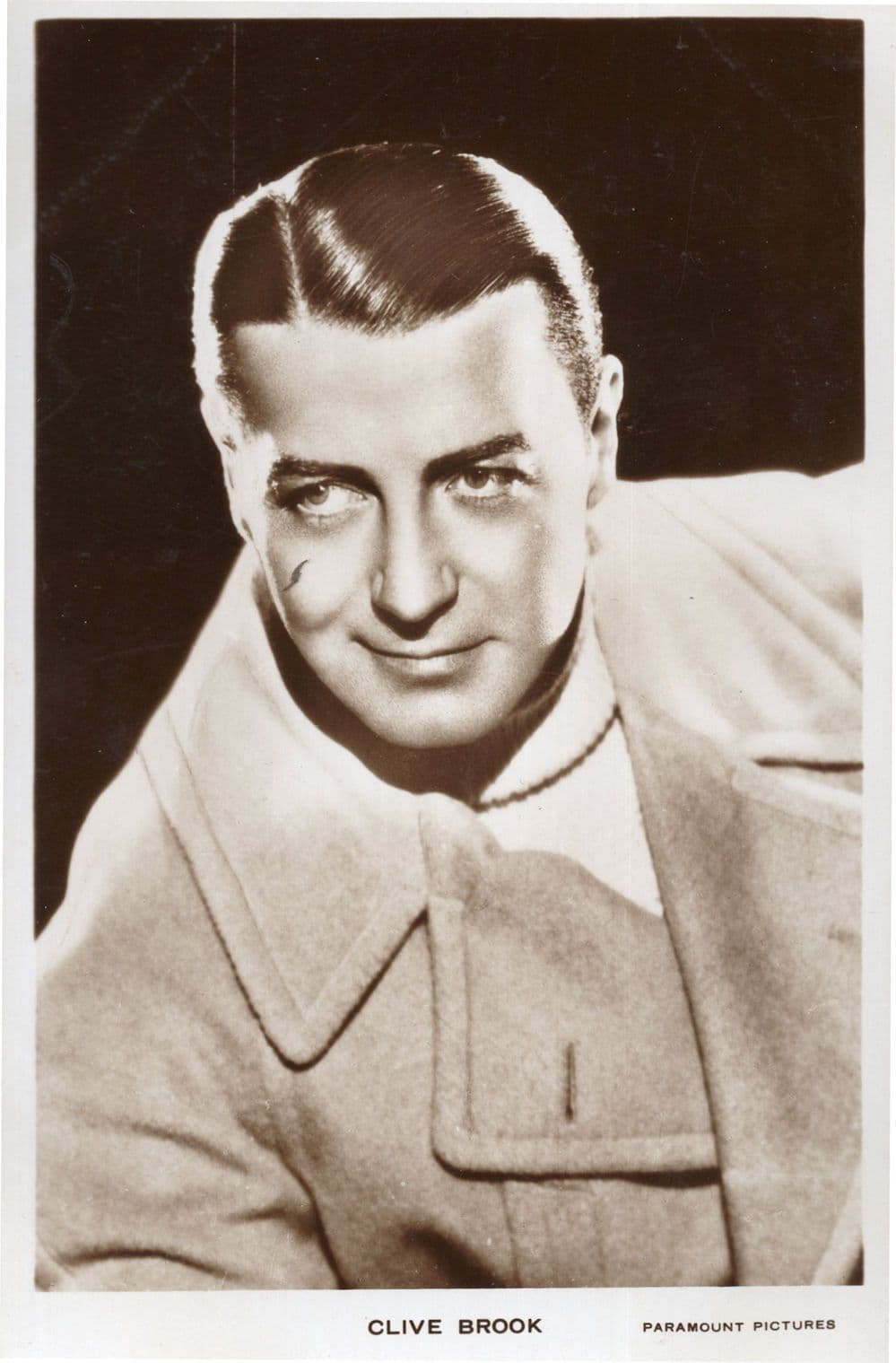 Clive Brook Paramount Pictures Film Star Real Photo Postcard
