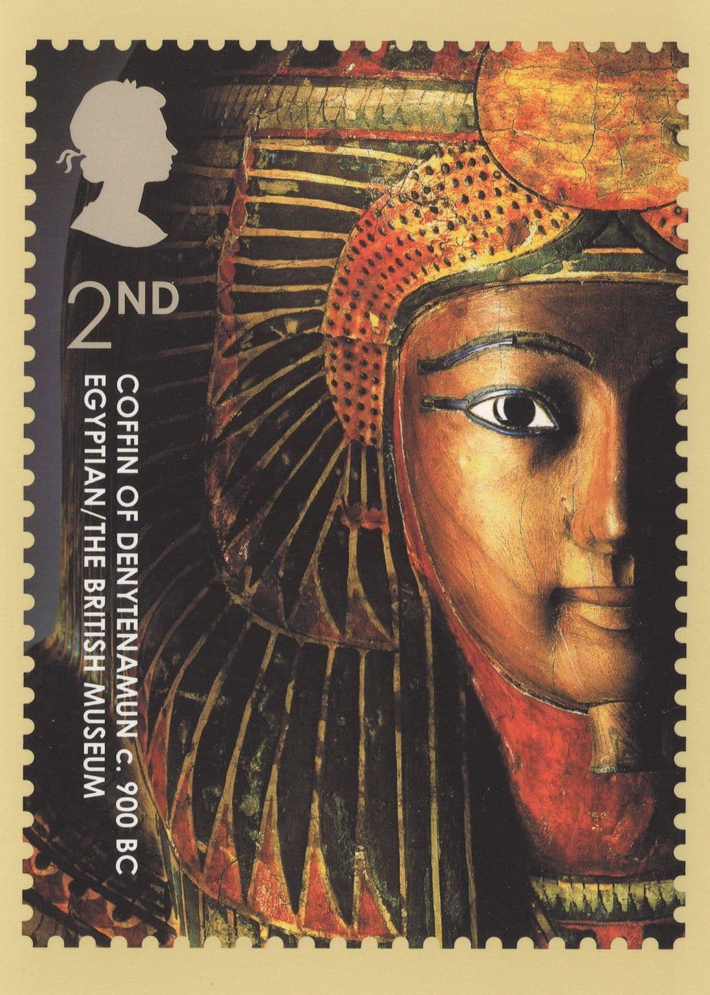 Coffin Of Denytenamun 900BC Egyptian Postcard