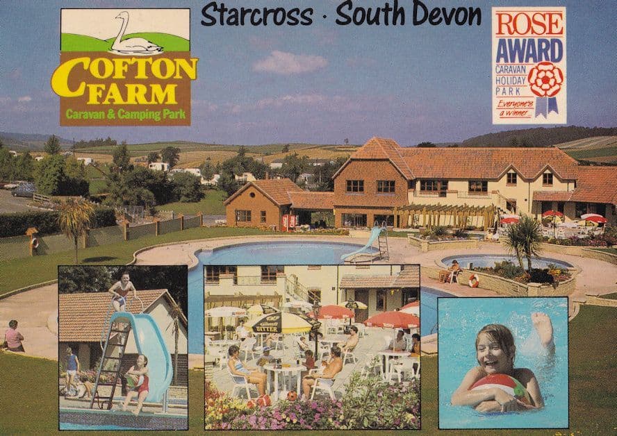 Cofton Farm Starcross Devon Caravan Park Site Postcard