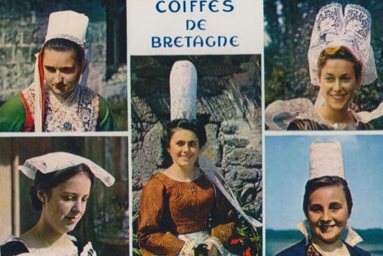 Coiffes De Bretagne Fashion French Hats Postcard